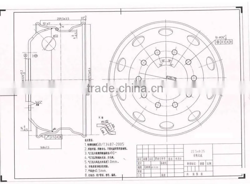 truck wheel with INMETRO