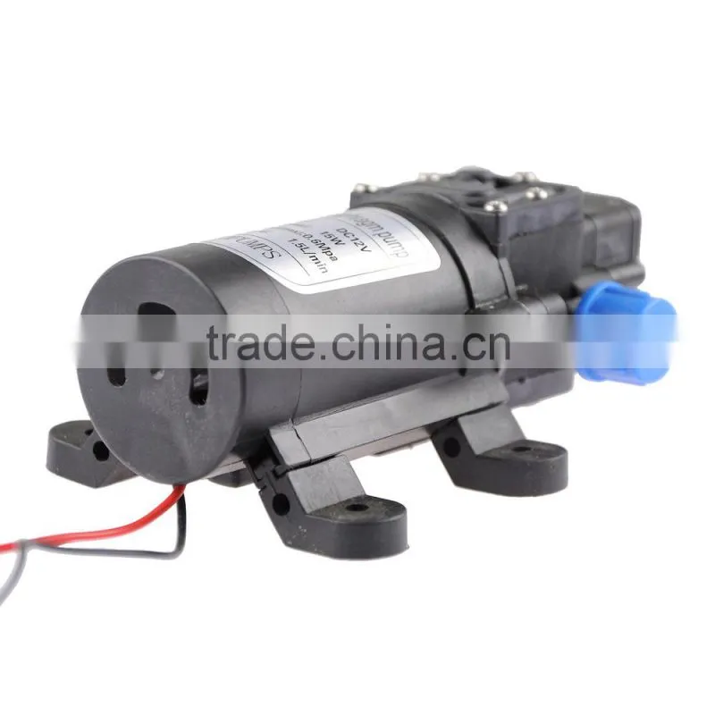 New Arrival DC 12V 1.5L/min 15W Micro Diaphragm High Pressure Water Pump Reflux Valve