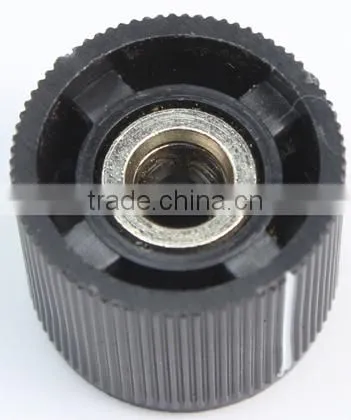 guitar round serrated point oven knob, double set screw