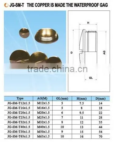 HEIGHT HOT SALE Cable Gland JG-S-T Cable Gland Stainless Steel