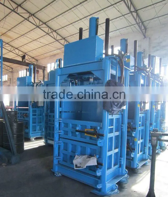 Hydraulic vitercial baler for wool/waste papaer and cans package machine