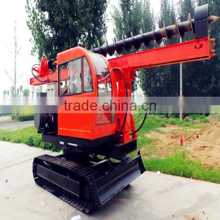 Hydraulic hammer pile driver for construction