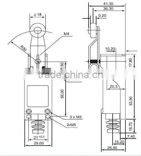 Limit switch ME-8104 Z-8104, XZ-8104, AZ-8104, 5A/250VAC long electrical life omron elevator parts