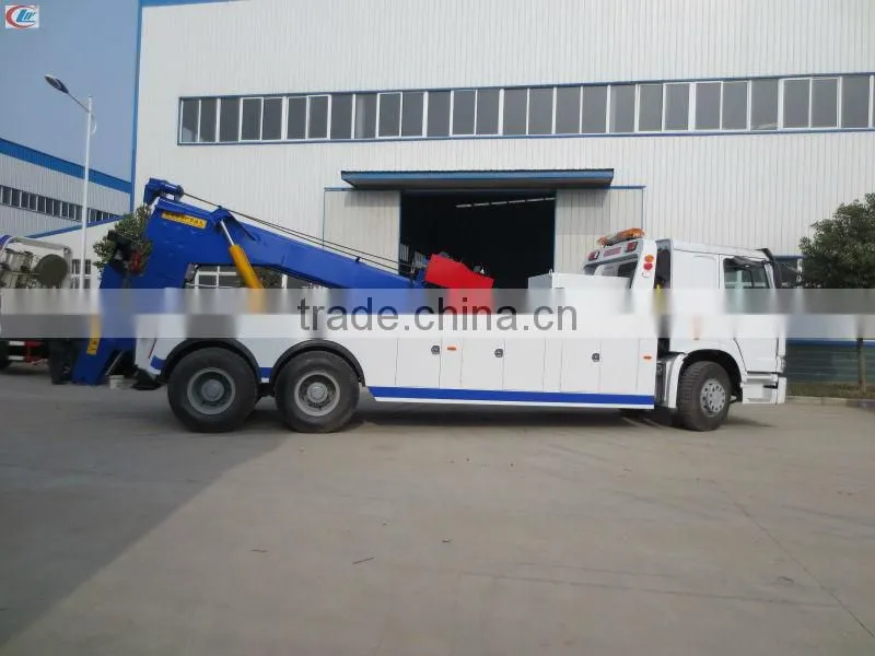 6*4 Sinotruk HOWO rear double axles Wrecker Truck 25 ton