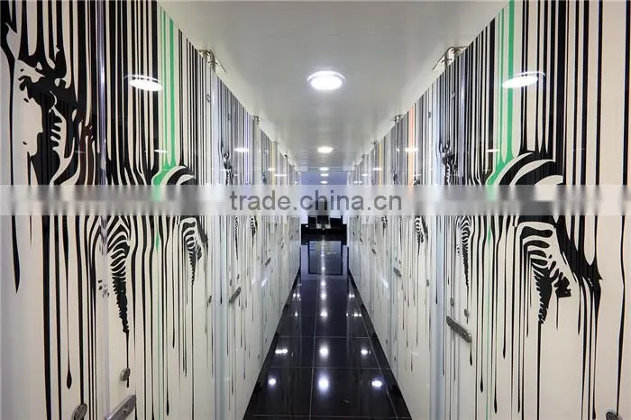 6 +12A+6mm CE certificate laminated decorative glass