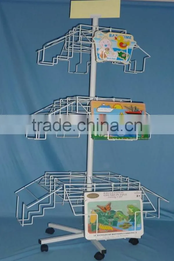 Flexible Multi-Tier Spinning toy display stand