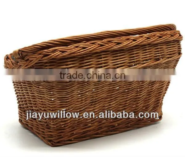 Practical and durable wicker basket for bike with 100%handmade with holder