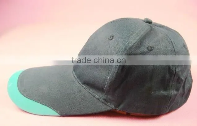 custom long bill baseball cap/denim baseball cap