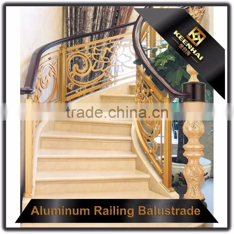 Interior Antique Bronze Aluminum Indoor Spiral Staircases