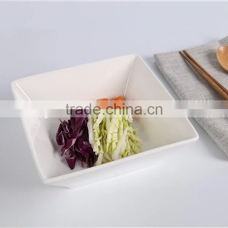 unique square salad bowl