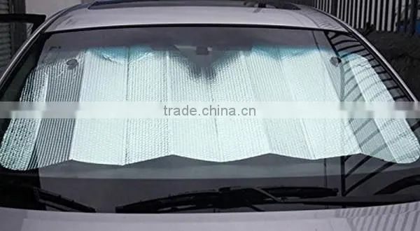 Custom design aluminum front windshield folding car sunshades for car