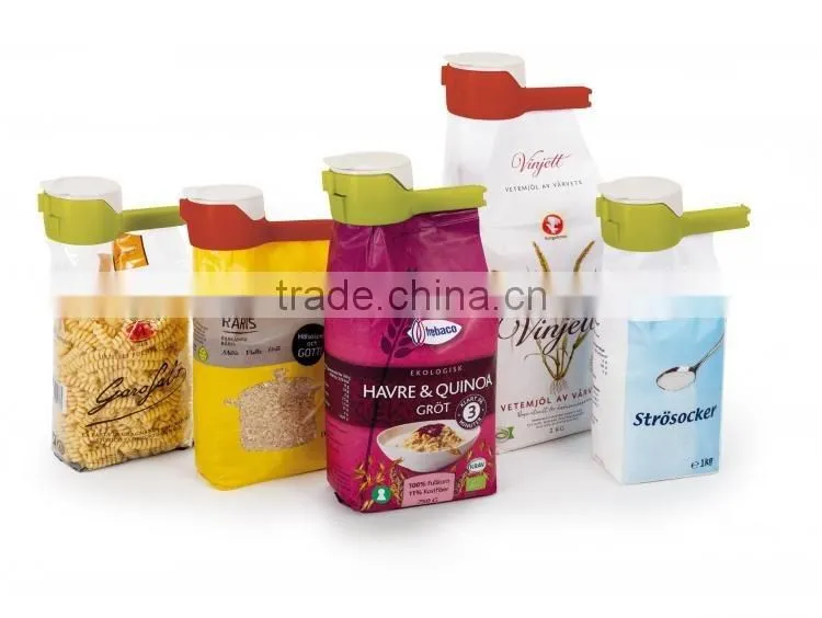New Food Grade Plastic Bag Sealer Clip,Seal and Pour Bag Clips