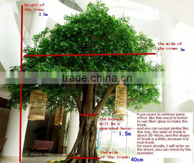 Wholesale Garden landscape Artificial outdoor decorative ficus tree