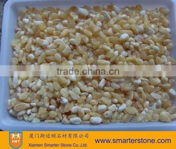Cheap Machine-made Yellow Jade Pebble