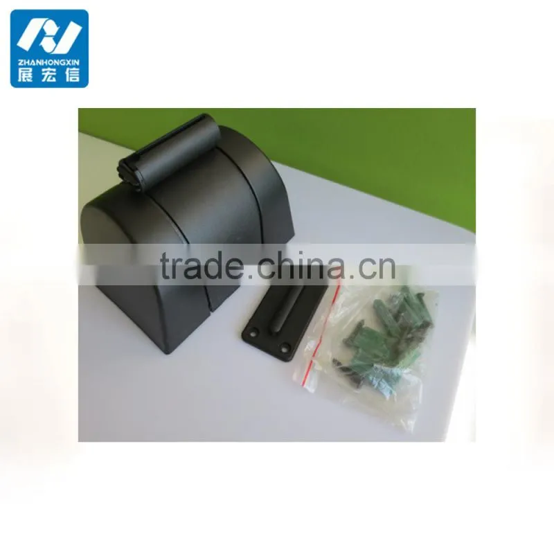 Wall mounting retractable strap barrier/belt queue barrier