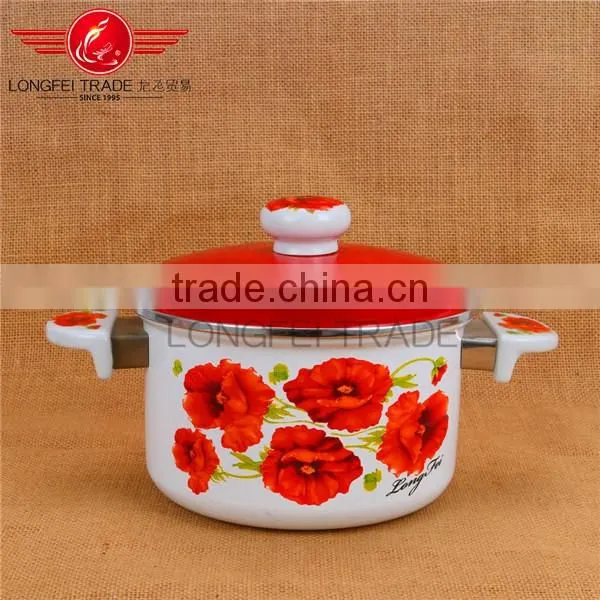 Wholesale non-stick enamel turkish cookware set / cooking pot set 18-26cm