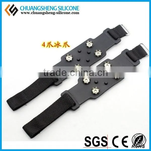 Winter needed ice gripper shoes, Ice season silicone shoes accessory, anti-slip ice gripper climb shoes