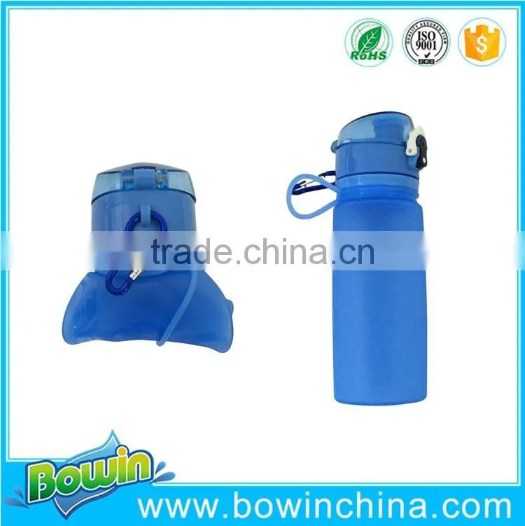 2016 new products silicone protable water bottle as seen on tv