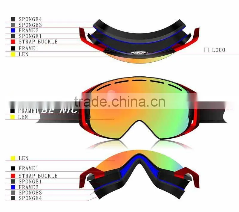fashion ski goggles,sport myopia eyewear,ski glasses camera