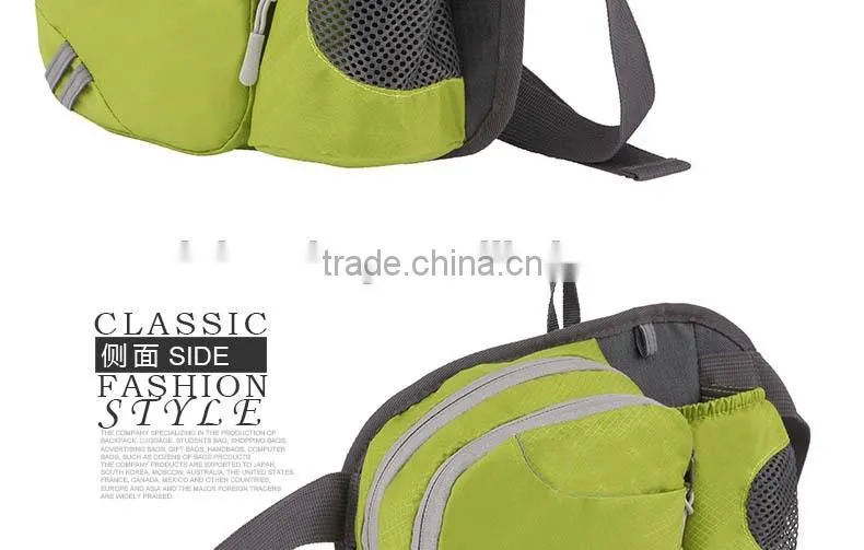 Customized outdoor sports water bottle waist bag