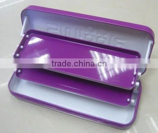 6 Piece Metal Pencil Box with tray