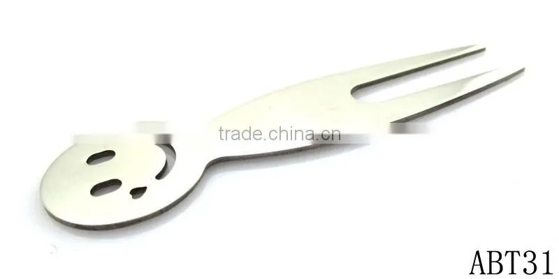 Custom Blanks Steel Metal Smile Face Fruit Fork
