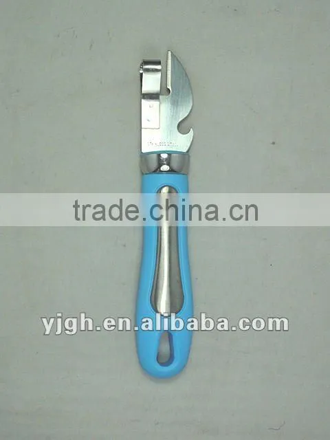 Stainless steel can opener safety bottle opener