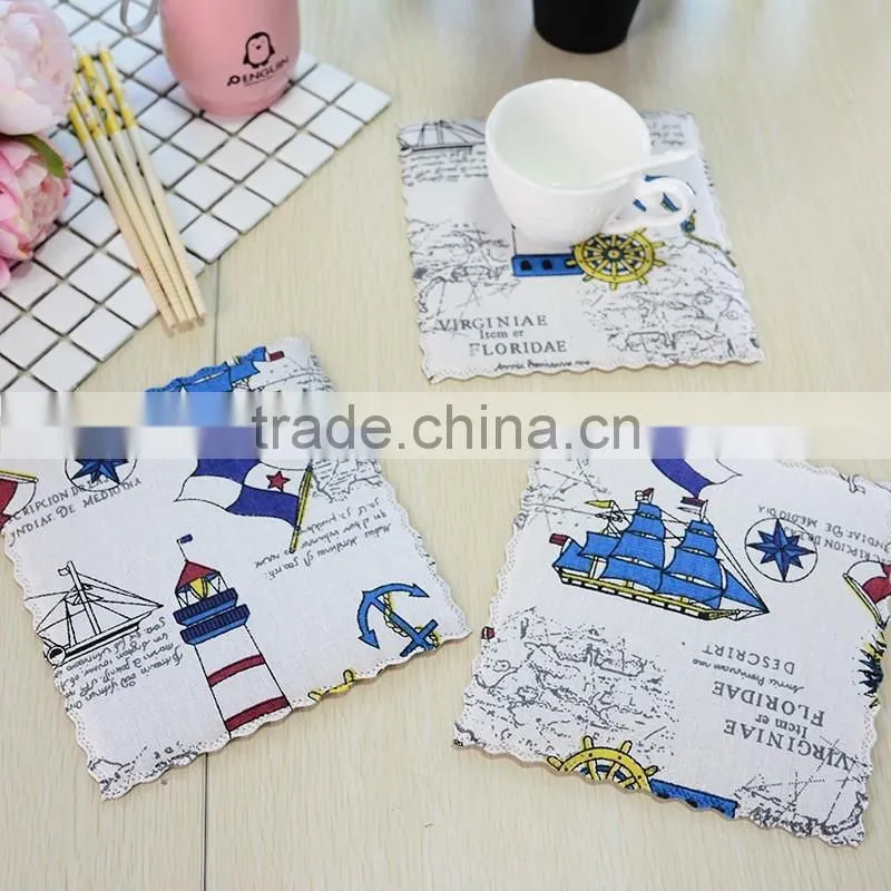 Fashion Creative Dinner Table Napkin Linen Cotton Folding Design Interfold Napkin