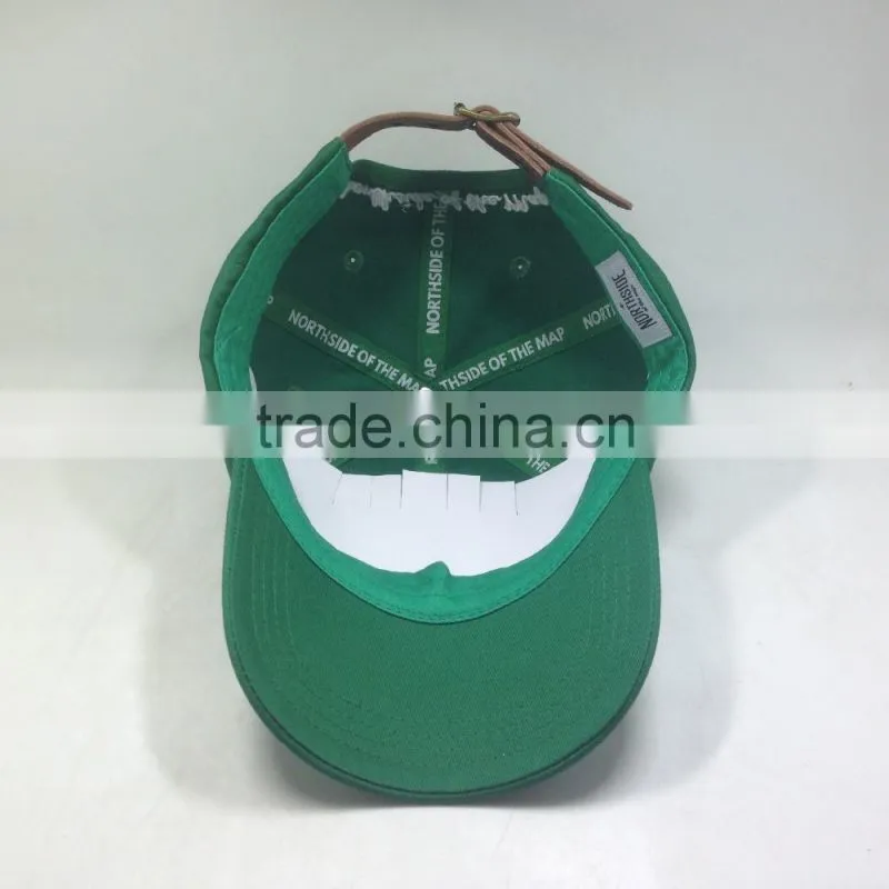 Heavy Brushed Cotton Dad Caps And Hats With Printed Seam