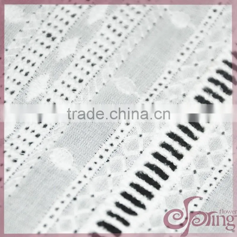 100% cotton cutwork fabric for dress, cloth