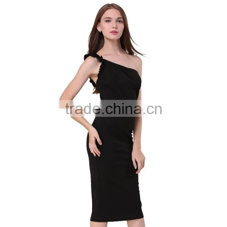 Summer off shoulder women sexy night dress 2017