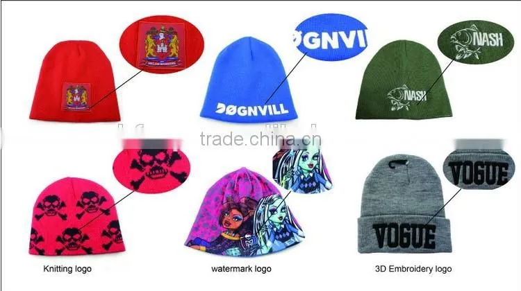 new style good quality custom knit pattern cable beanie