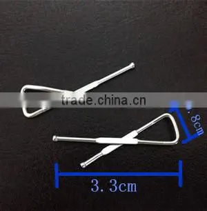 X Shape Shirt Packaging Metal Collar Clip