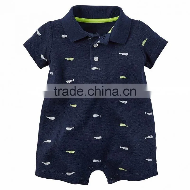 1516 OEM Baby clothes newborn boys 100% cotton baby jumpsuit long sleeve Infants clothing& Toddlers baby onesie