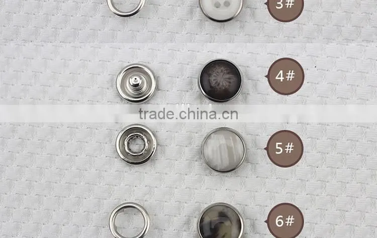 Hot Sale Fashion Design Custom Pearl Spring Snap Button