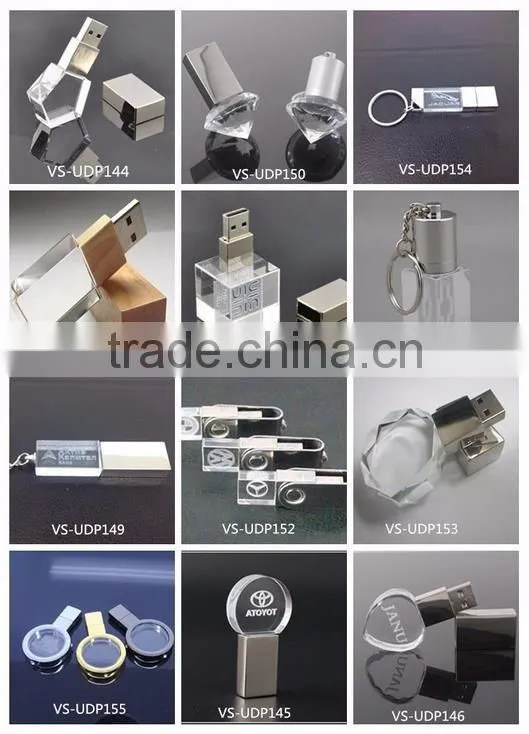 Promotional gift crystal mini usb flash drive USB For Company Gift