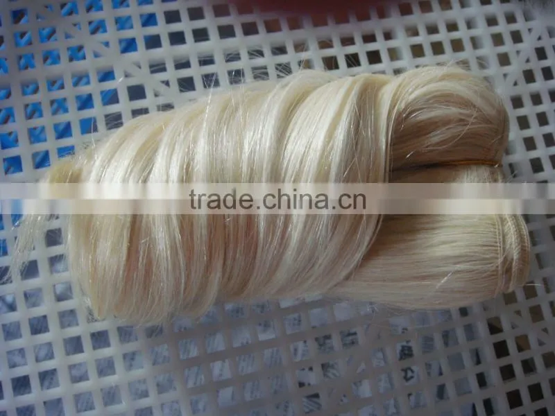Single Layer Animal Hair for Doll Spiral Mohai Yak Doll Hair Weaves Extension