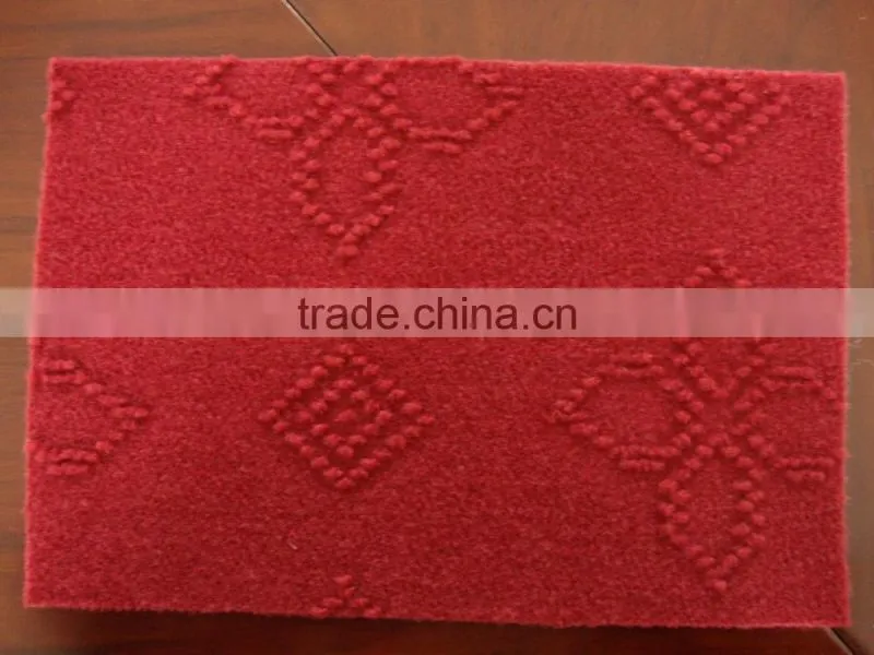 nonwoven polyester single Velour Jacquard carpet