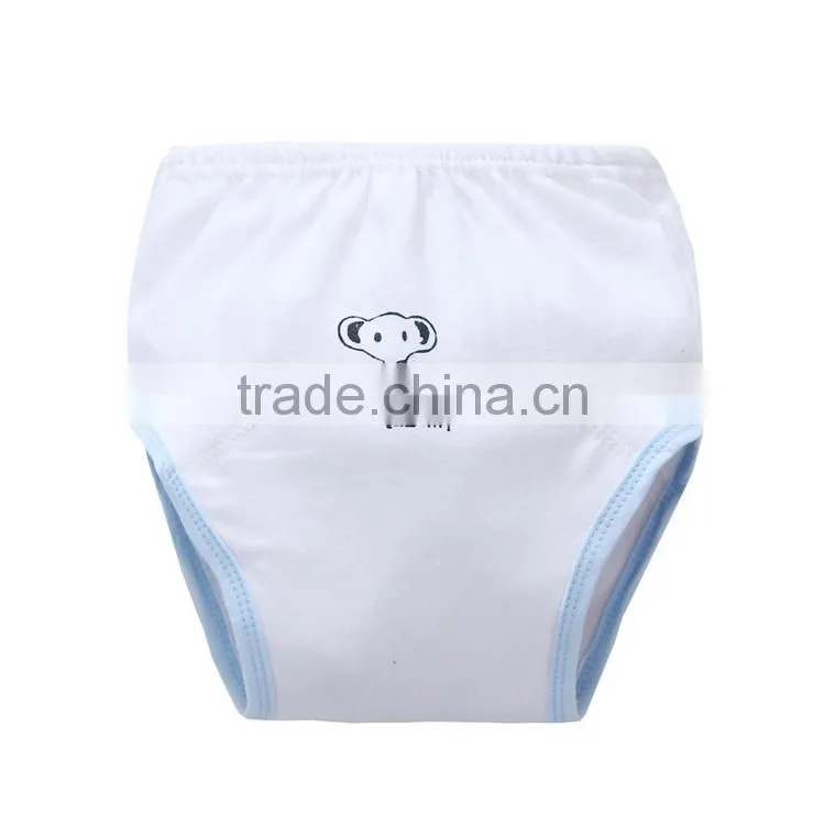 lovely cartoon animal design 3 layers printed waterproof pure cotton baby diaper