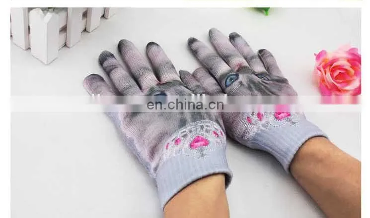 Animal pattern touch gloves,wholesale alibaba