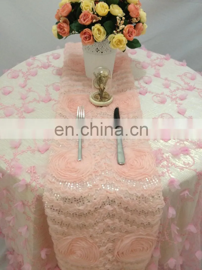 New High-end Product Lace With Sequin Fancy Beautiful Table Runners