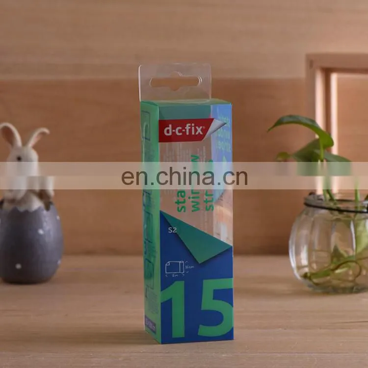 Manufacturers wholesale custom colorful printing plastic packaging box, PVC folding box, PET plastic box with hang hole