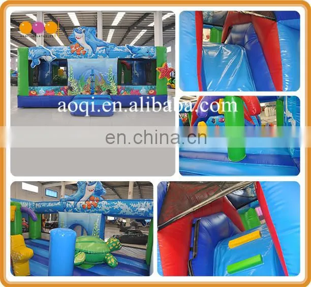 Low Price Customize Ocean Castle Inflatable Bounce House for Kids