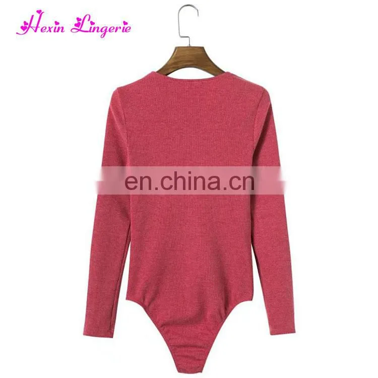 Top Selling autumn black knitting sexy romper custom bandage jumpsuits