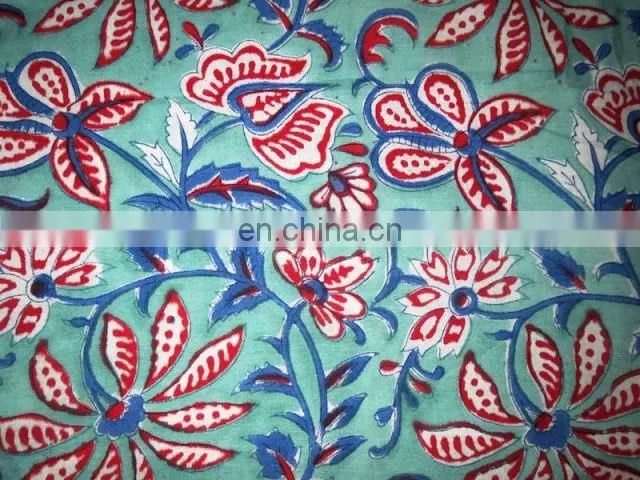 Jaipuri Hand Block Printed Fabric Manufacturer from India