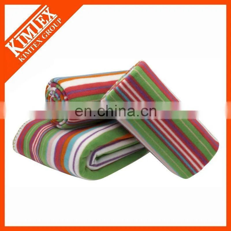 Micro-fiber fleece colorful used blanket for sale