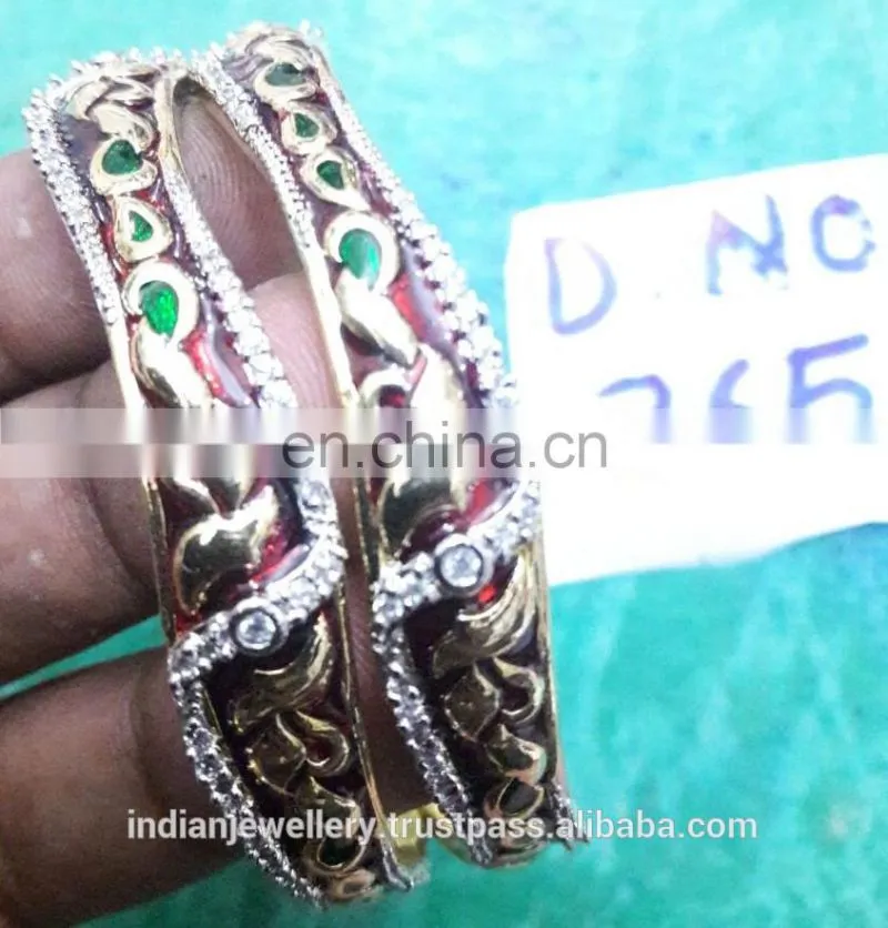 cz stone jewelry bangles exporter, bridal zircon bangle manufacturer