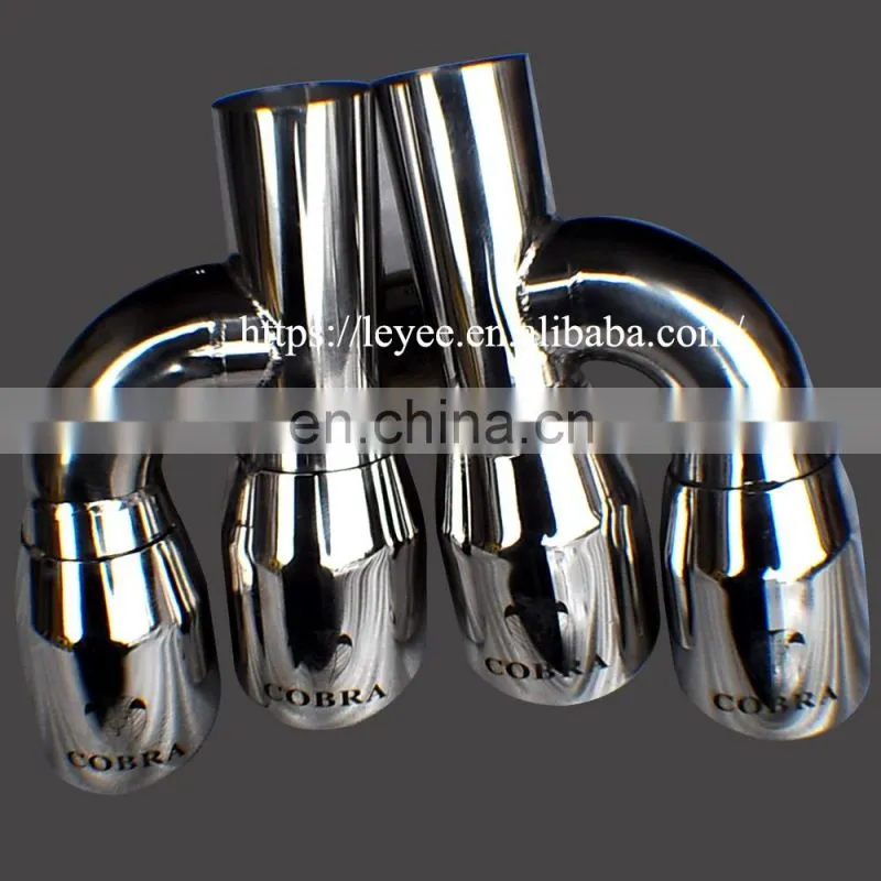 Stainless Steel Brushed Finish Dual Exhaust Tips