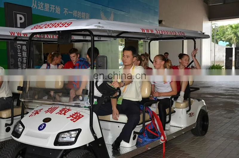 AGM BATTERY power new electric shuttle bus for sale with 4.4KW 48V motor