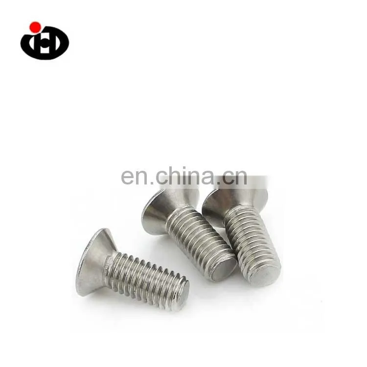 China sell high quality ISO9001 stainless steel cross countersunk head DIN965 machine screws